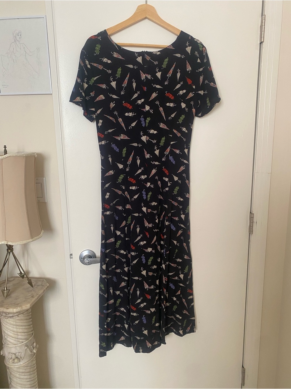 Vintage Banana Republic Umbrella Print Dress